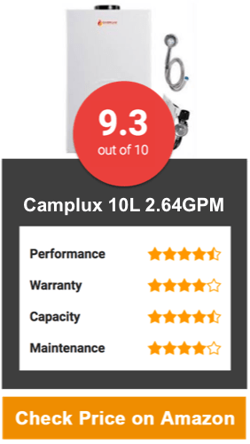 Camplux 10L 2.64GPM Digital Display