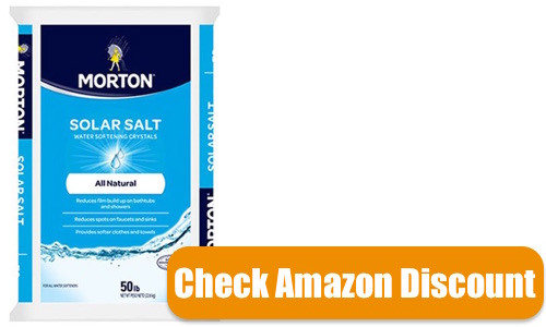 MORTON Salt 3980. 50-Lb. Extra Coarse Solar Salt Crystals