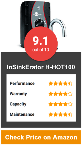 InSinkErator Invite H-HOT100 Push Button Instant