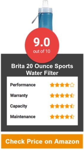 Brita 20 Ounce Sports Water Filter Bottle