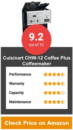 Cuisinart CHW-12 Coffee Plus Coffeemaker with Hot Water System
