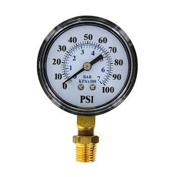 Brands2O TC2104-P2 Well Pump Pressure Gauge